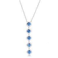 Collana Brosway Donna FANCY FREEDOM BLUE in Argento Cubic Zirconia FFB126